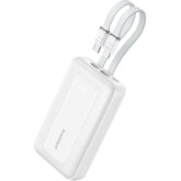Anker Zolo Power Bank, 10,000mah 30w Max Fast Portable Charger With Built In Usb C And Mfi Certified Lightning Cables, Usb C&a, Battery Pack For Iphone 16/15 Series, Macbook, Galaxy White - CompuMe